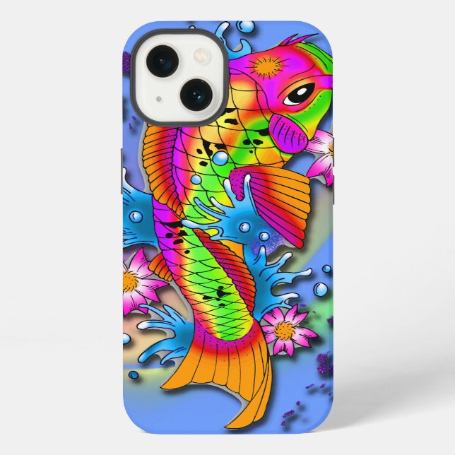 Koi Fish Art Iphone Case (Back)