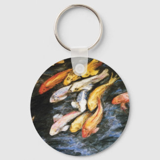 Koi Fish Art Painting Charm Keychains