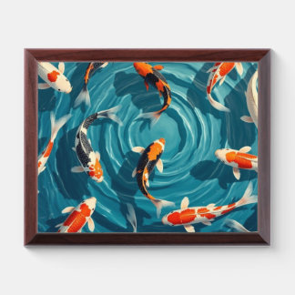 koi fish award plaque