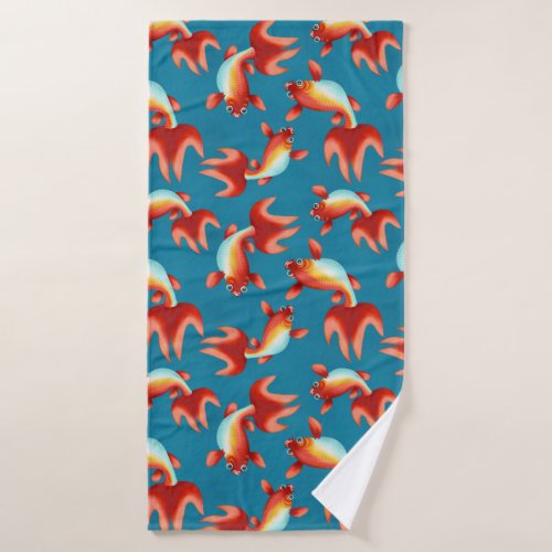 Koi Fish Bath Towel