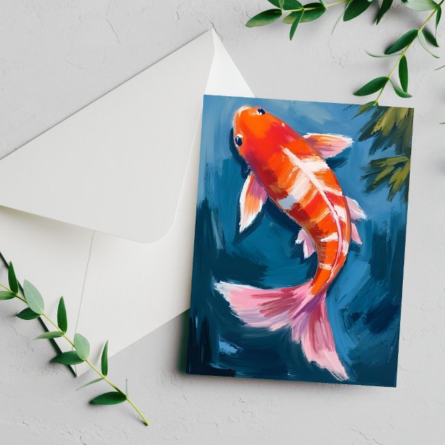 Koi Fish Beautiful Watercolor Card (Creator Uploaded)