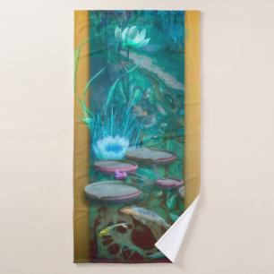Koi Fish BORN OF DRAGONFLY Bath Towel
