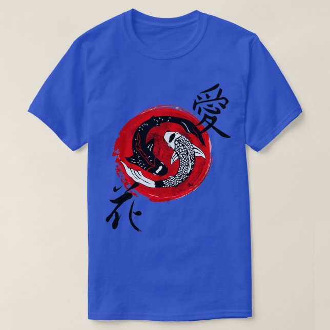 Koi Fish butterfly Shirt Nishikigoi Japanese Gift  (Design Front)