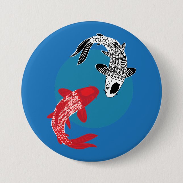Koi Fish Button (Front)