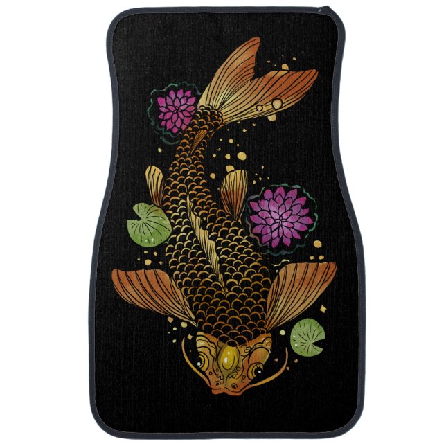 Koi Fish Car Floor Mat (Front)
