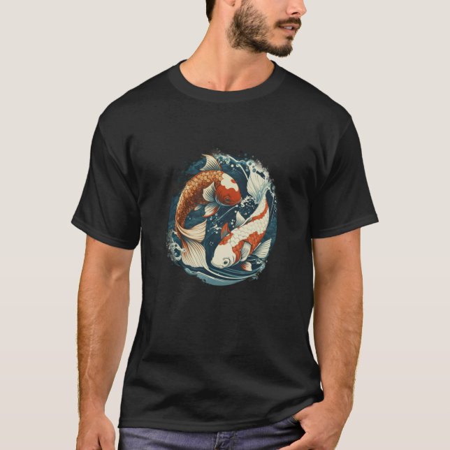 Koi Fish Carp Nishikigoi a symbol of Japanese cult T-Shirt (Front)