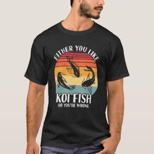 Koi Fish Carp Nishikigoi Fish Cherry Blossom Japan T-Shirt