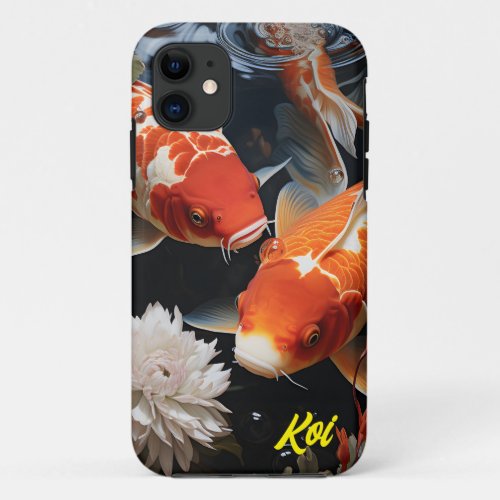 Koi fish iPhone 11 case