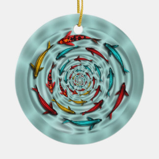 Koi Fish Circle  Ornament