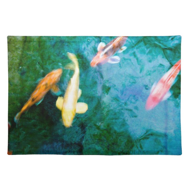 Koi Fish Cloth Placemat (Front)