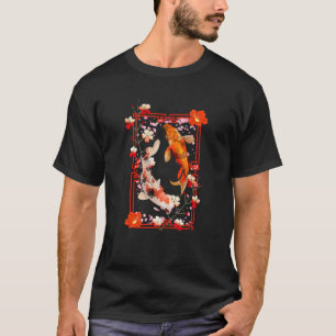 Koi Fish Coi Carp Nishikigoi Fish Japanese Cherry  T-Shirt