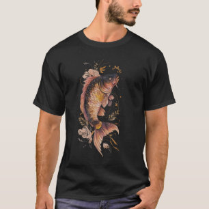 Koi Fish Cool Japanese Tattoo Jinli Japan Coi Carp T-Shirt