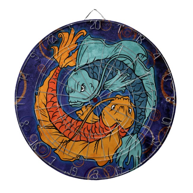 Koi Fish Dart Board (Front)