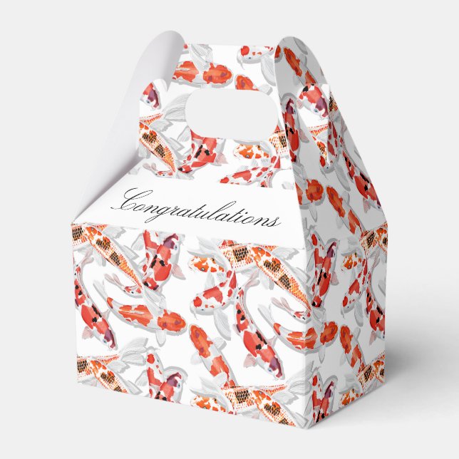 Koi fish favor boxes (Front Side)