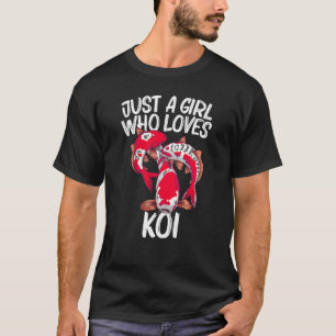 Koi Fish For Girls Kid Japan Koi Carp Fishes Pond T-Shirt