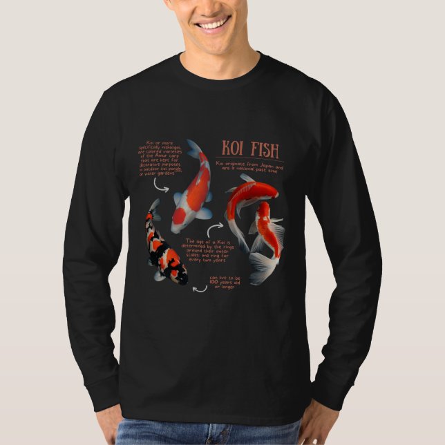Koi Fish Fun Facts T-Shirt (Front)