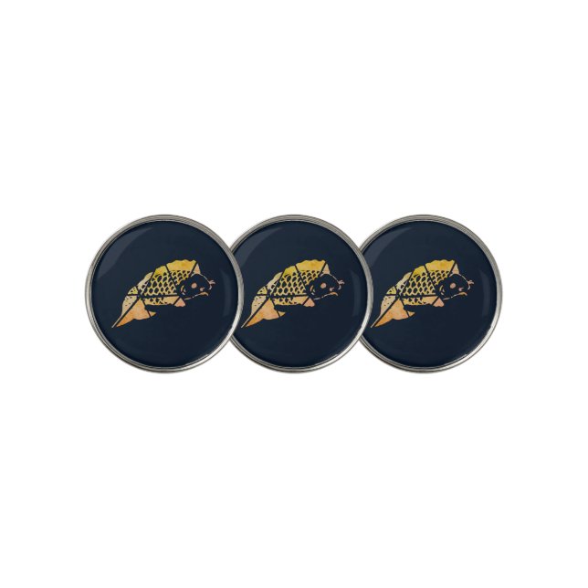 Koi Fish Golf Ball Marker (3 Up)