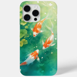 Koi Fish Harmony in the Pond iPhone 15 Pro Max Case