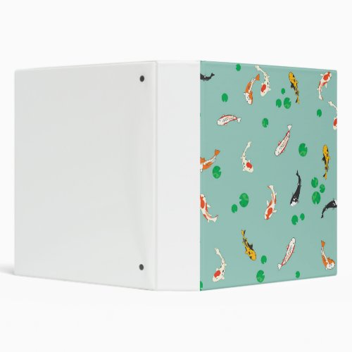 Koi Fish Illustrated Binder