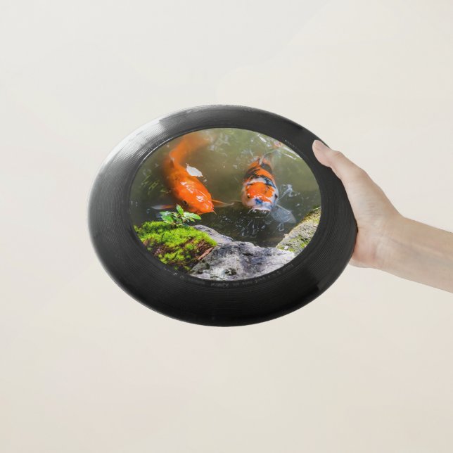 Koi fish in a pond Wham-O frisbee (In Hand)