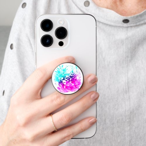 Koi Fish in Pink and Blue PopSocket