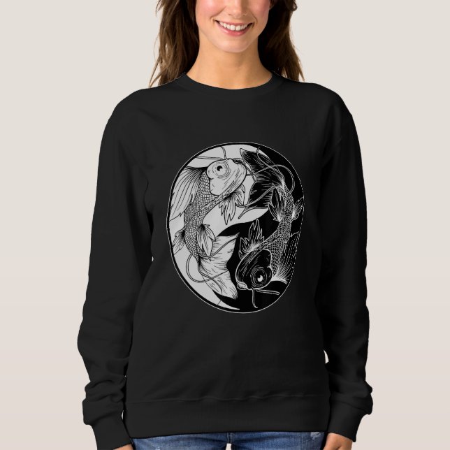 Koi Fish Japanese Carp Nishikigoi Breeder Japan Po Sweatshirt (Front)