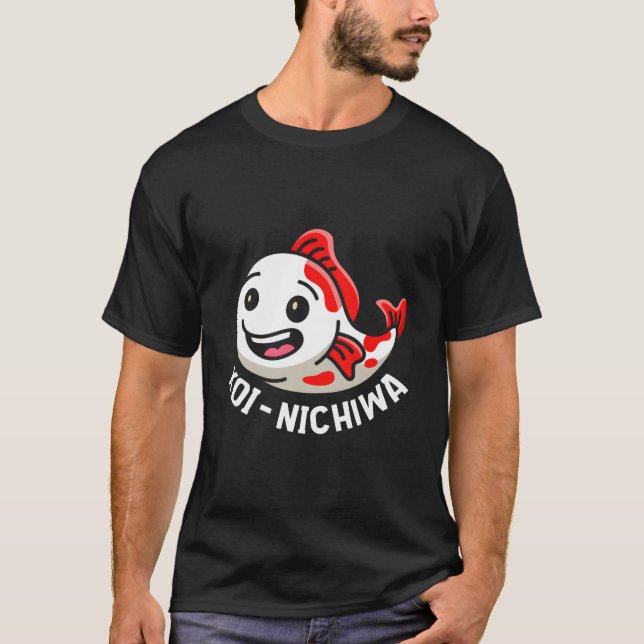Koi Fish Japanese Koi-Nichiwa Nishikigoi Koi Carp  T-Shirt (Front)