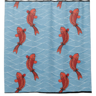 KOI FISH JAPANESE Shower Curtain