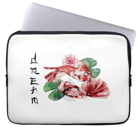  Koi Fish Japanese Style Script Oriental Art