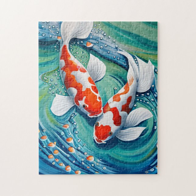 Koi fish  jigsaw puzzle (Vertical)