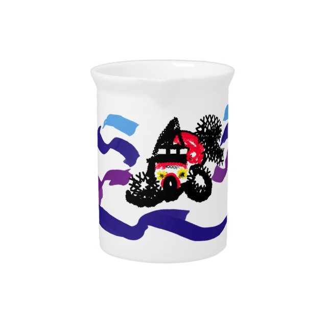 Koi fish  joy  beverage pitcher (Front)