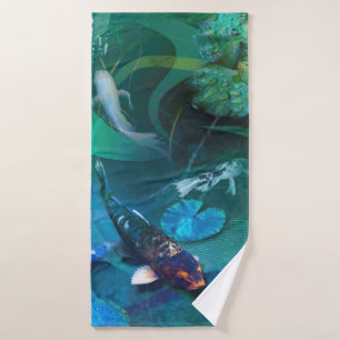 Koi Fish JOY OF KOI Bath Towel