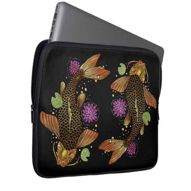 Koi Fish Laptop Sleeve (Front Right)