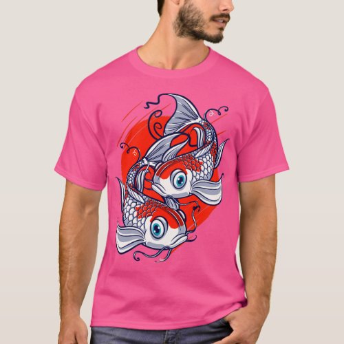 Koi Fish Lover Water Pond Animal Pet Asian Japanes T_Shirt