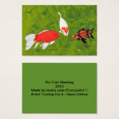 Koi Fish Meeting Artist Trading Card (Front & Back)