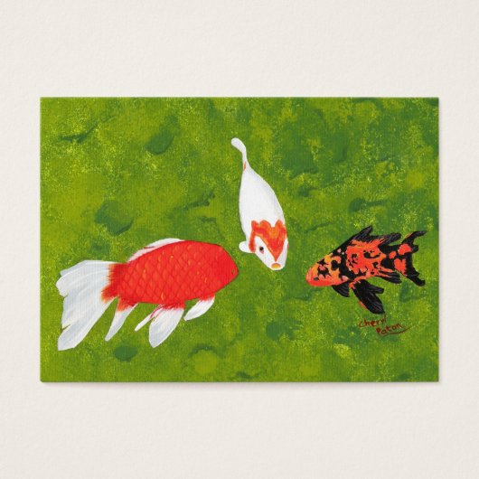 Koi Fish Meeting Artist Trading Card (Front)