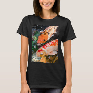 Koi fish on water. Colorful Orange KOI fish in a p T-Shirt