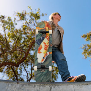 Koi Fish Painting Japan Art Skateboard