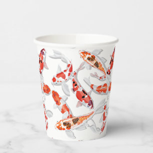 Koi fish paper cups