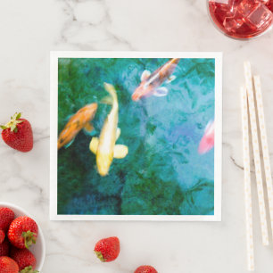 Koi Fish Paper Dinner Napkins