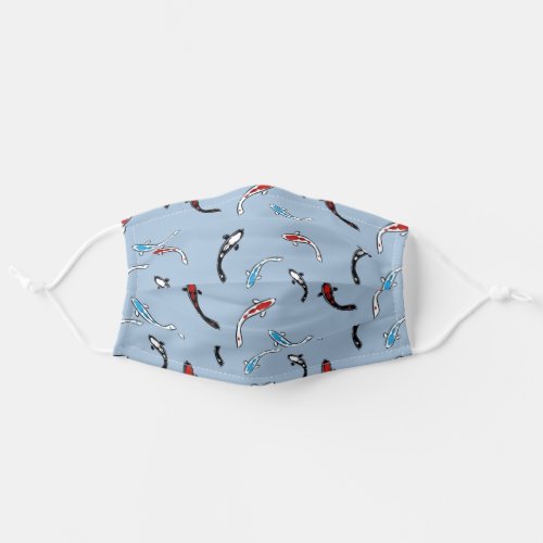 Koi Fish Pattern Adult Cloth Face Mask