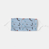 Koi Fish Pattern Adult Cloth Face Mask (Front, Folded)