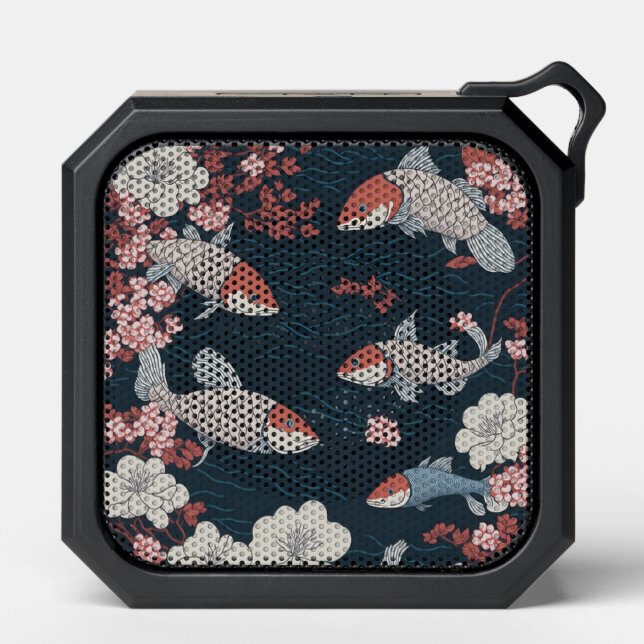 Koi Fish Pattern Bluetooth Speaker (Front)