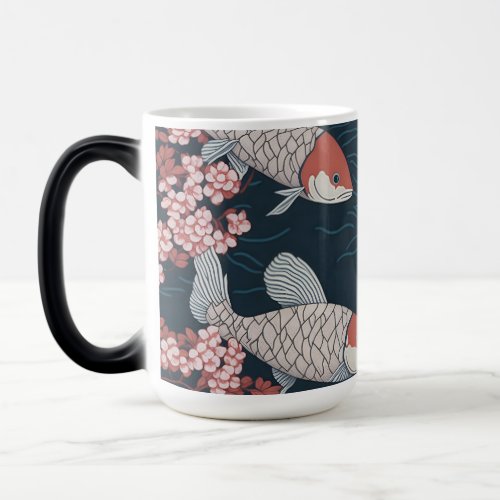 Koi Fish Pattern Magic Mug