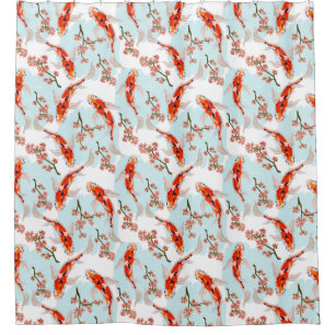Koi fish Pattern Shower Curtain