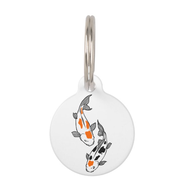 Koi Fish Pet ID Tag (Front)