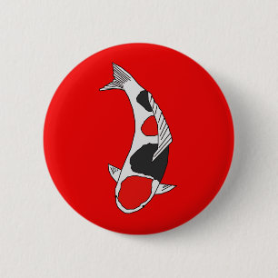 Koi Fish Pinback Button