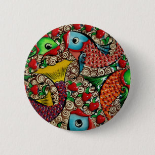 Koi Fish Pinback Button