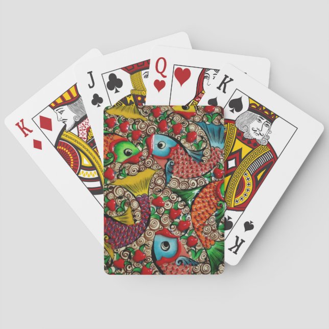 Koi Fish Poker Cards (Back)