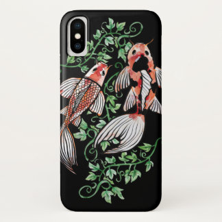 Koi Fish Pond Kois Ivy Japanese Fishpond           iPhone X Case